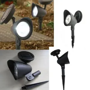 lampu taman sorot solar cell power 3 led tenaga matahari sensor cahaya