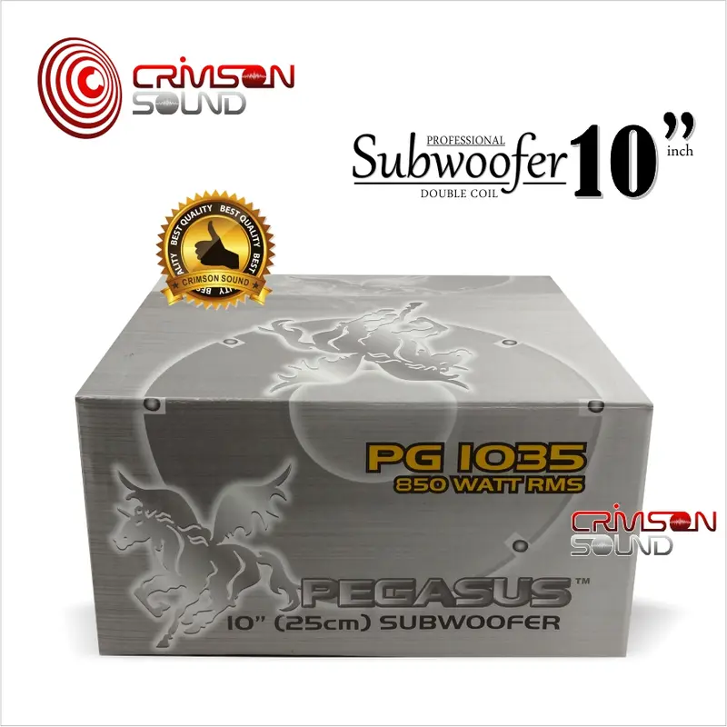SPEAKER SUBWOOFER 10 INCH PEGASUS PG - 1035 Coil 4