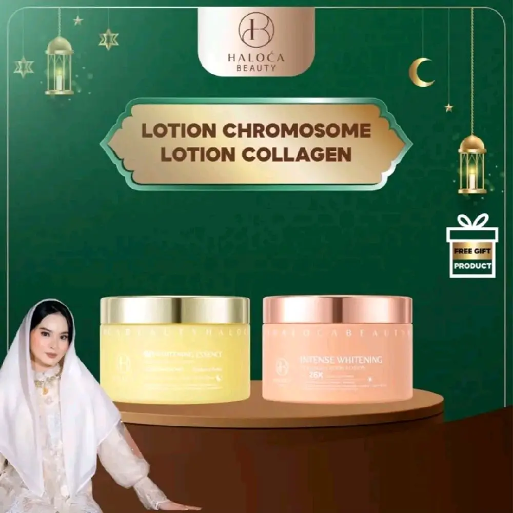 New formula [HALOCA BEAUTY] 1pcs Hb Chromosom + 1pcs hb Colagen Mencerahkan