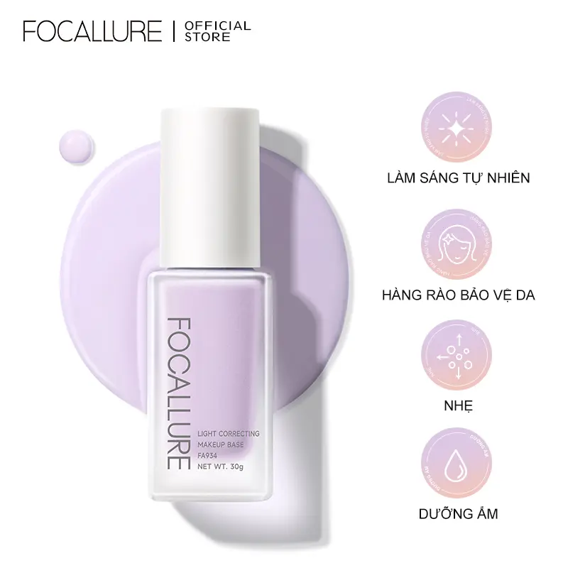 Kem Lót Dưỡng Ẩm Chống Thấm Nước Trọng Lượng Nhẹ Hiệu FOCALLURE 30g