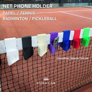 Padel / Tennis / Pickleball Phone Holder Net Mount Holder - Aksesoris sports olahraga / Dudukan HP Rekam Jaring