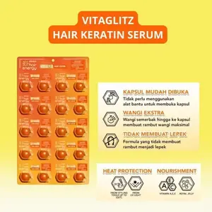 Makarizo Hair Energy Vitaglitz Hair Serum isi 20pcs