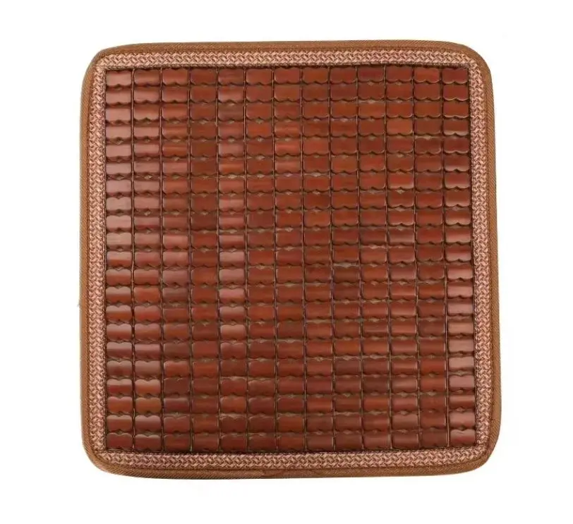 Bamboo Wooden Seat Cushion - Non-Slip, Breathable, Heat Resistant - Great for Home, Office, Car, Dining - 45cm x 45cm