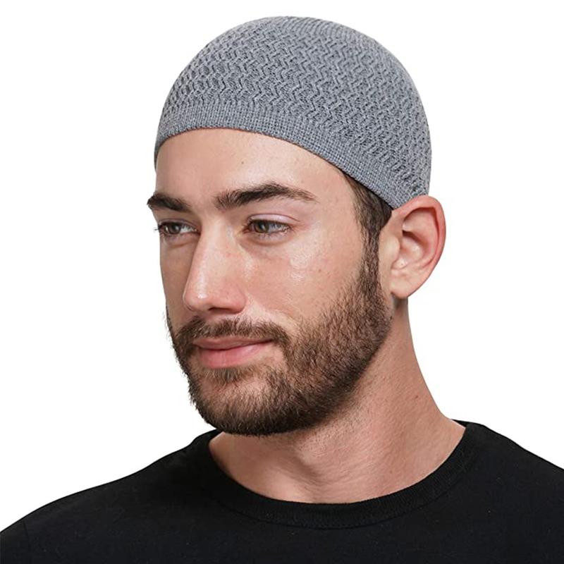 Product Introduction of [Feeling Youth] 1pc Unisex Warm Hat Knitted Hats Men's and Women's Wave Jacquard Neutral Dome Wrap Head Cap 11