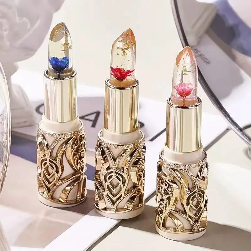 Sinosiam SZM13 84205 Jelly color changing lip gloss and lipstick lasting warm changing flowers for women moisturizing and moisturizing lasting