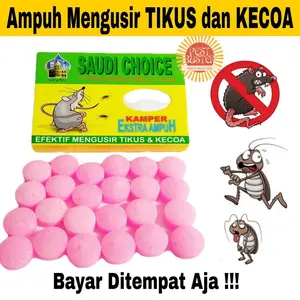 KAMPER ANTI TIKUS KECOA SERANGGA MEREK SAUDI CHOICE AMPUH 100% Kamper Pengusir Tikus Dan Kecoa paling ampuh super ampuh mengusir tikus dan kecoa harum