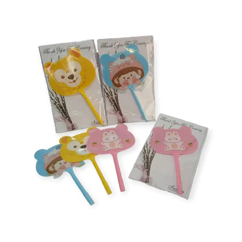 Kipas Karakter 2in1 Souvenir Unik - Kipas Tangan dan Pulpen 0