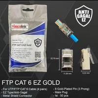 Gambar RJ45 FTP ANTI GAGAL Cat 6 Vascolink Gold EZ Metal Tembus STP Cat6 dari Profesional Network Kota Administrasi Jakarta Pusat 1 Tokopedia