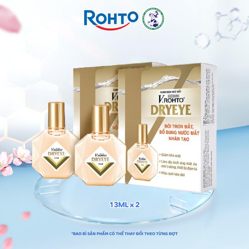   Livestream  Combo 2 Dung dịch nhỏ mắt bổ sung nước mắt nhân tạo V.Rohto DryEye 13ml 