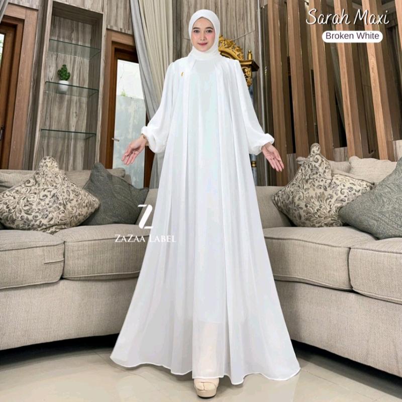 DRESS MUSLIM CERUTTY JUMBO WANITA REMAJA MUSLIMAH TERBARU HANNA MAXY SIZE M-4XL Karet 2