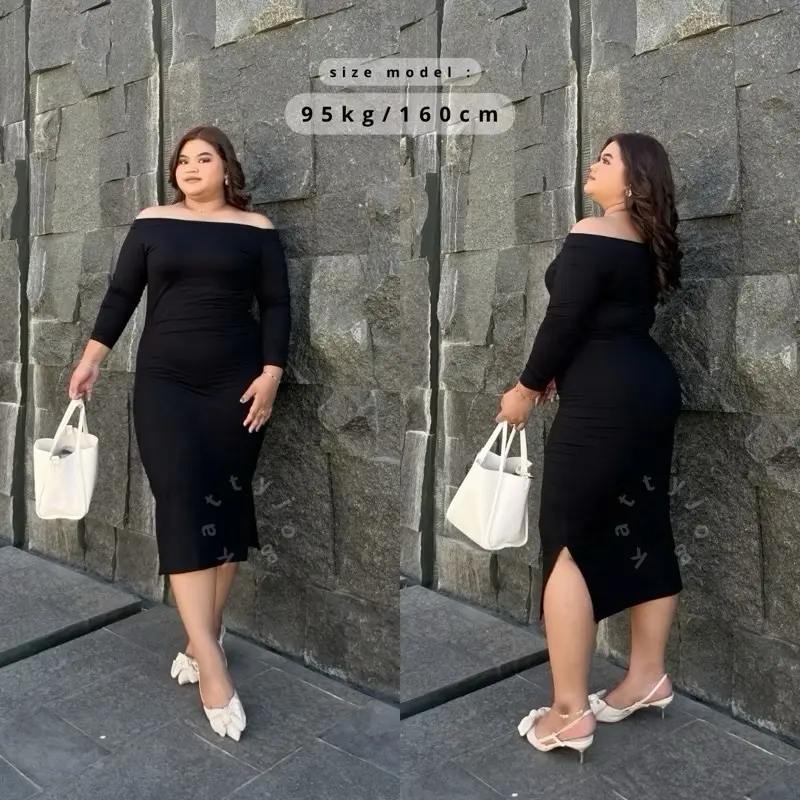 KATTY.JOG - IRISH DRESS BODYCON LONGDRESS BIGSIZE
