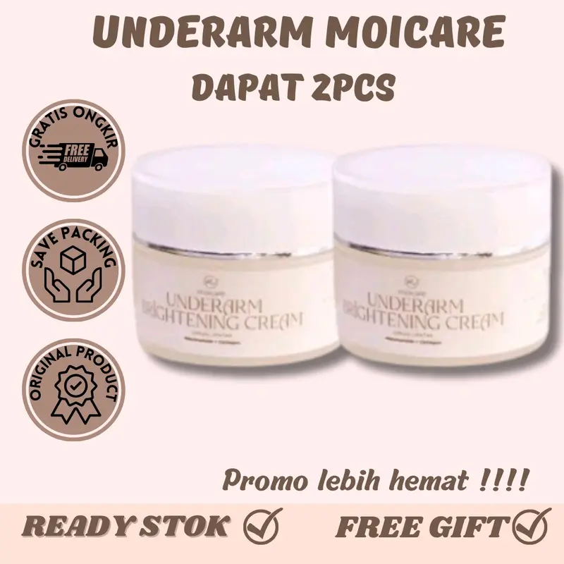 [PROMO] MOICARE UNDERARM BRIGHTENING CREAM PEMUTIH KETIAK LIPATAN HITAM 0