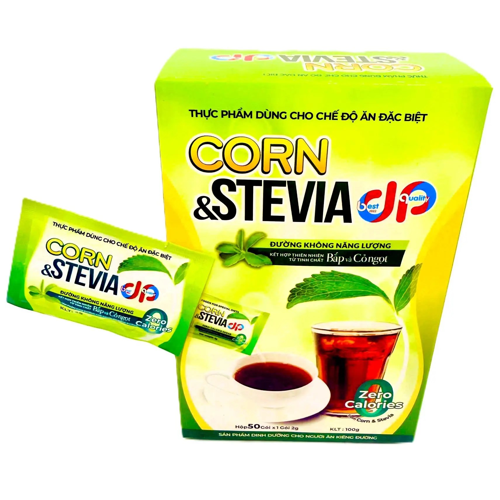 Đường ăn kiêng Corn Stevia không calo, không năng lượng, không làm tăng đường huyết - từ thiên nhiên (hạn dùng 5/2028)