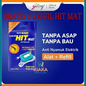 Obat Nyamuk Alat Elektrik Hit Mat Plus Reffil LISTRIK Anti Nyamuk Ekonomis 5 Watt TANPA ASAP ELECTRIC