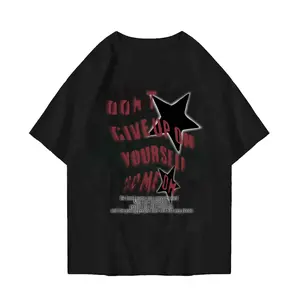 Kaos Distro Trendy kekinian baju Dont give yourself atasan unised Pria Wanita Baju atasan lengan pendek style korean