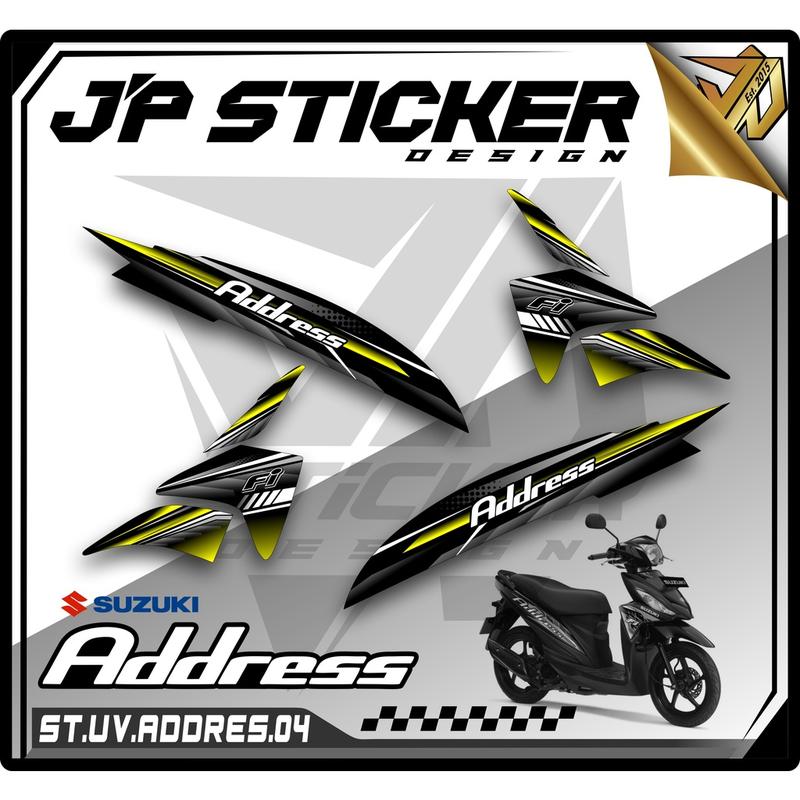 Striping Motor ADDRESS - Striping Motor Suzuki Address Bahan Transparan JP04 Motorcycle 5
