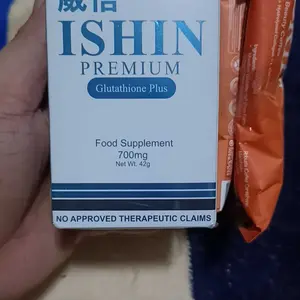 ISHIN PREMIUM GLUTATHIONE COLLAGEN | whitens and lightens skin, anti-aging, oral sunblock | 60 caps 700mg per cap | S-Acetyl, Reduced & Free Form Glutathione | Higher Chance of Absorption