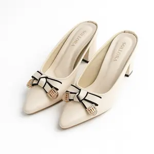 Sepatu High Heels  Wanita Sepatu Mules 7cm Shoes Sendal-CASSANOVA