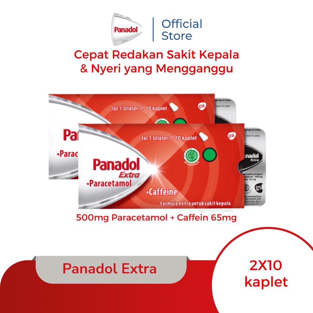 Panadol Obat Sakit Kepala 10s Extra - TWINPACK