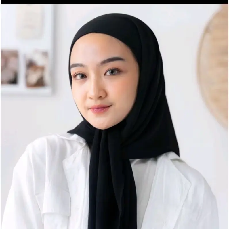SEGITIGA INNER 1 layer 2in1 Ceruty babydoll ulimate Segitiga Instan Nyaman Cantik Kerudung Muslim Jilbab Empat 5