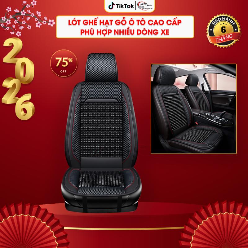   CAO CẤP Lót ghế ô tô hạt gỗ thoáng khí cao cấp đệm áo da bọc trùm ghế oto xe hơi 4 đến 5 và 7 chỗ xe bán tải 