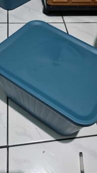 Product Review of FURNITUR88 Kotak Penyimpanan Plastik Serbaguna Keranjang Plastik Dengan Tutup Bahan Plastik Pilihan Warna Putih Biru Kuning from s**t n**o 1