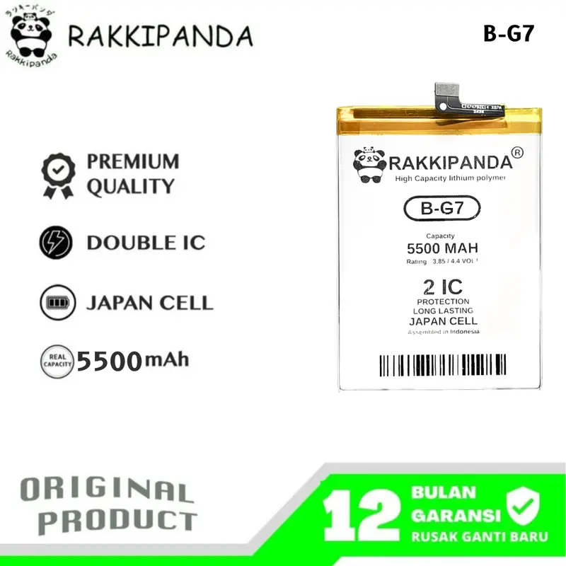 RakkiPanda B-G7 Compatible With Vivo Z1 Pro 1918 / Y17 4G 1902 / Y12 1904 / Y12i / Y11 / Y15 4G 1901 Batre Batrai Baterai Battery