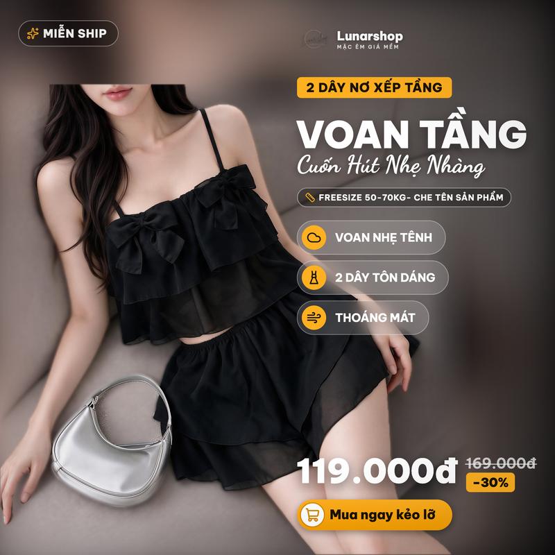 Set đùi Von tầng Nơ tiểu thư, kèm tăng chỉnh. áo lửng croptop 2 tầng thời trang, mềm mát. Nhung Nữ Women Kem Thun, set đồ nữ đẹp, đồ ngủ set nữ xesy gợi, đồ ngủ cho nữ