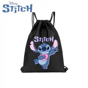 COD!!! Tas Serut (Anti Air) Motif Stich / Tas Sekolah / Tas Ngaji / Tas Futsal / Tas Multifungsi Uk.34 x 43 cm