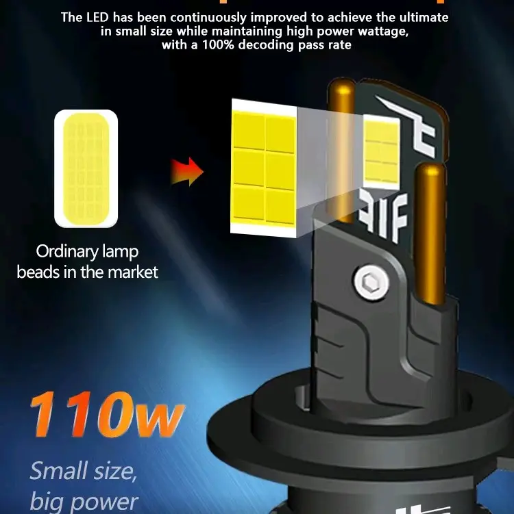 LAMPU LED MOBIL OTTO T55 H4 H1 H3 H7 H11 HB3 HB4 HIR2 55 WATT LAMPU UTAMA LAMPU FOGLAMP 4