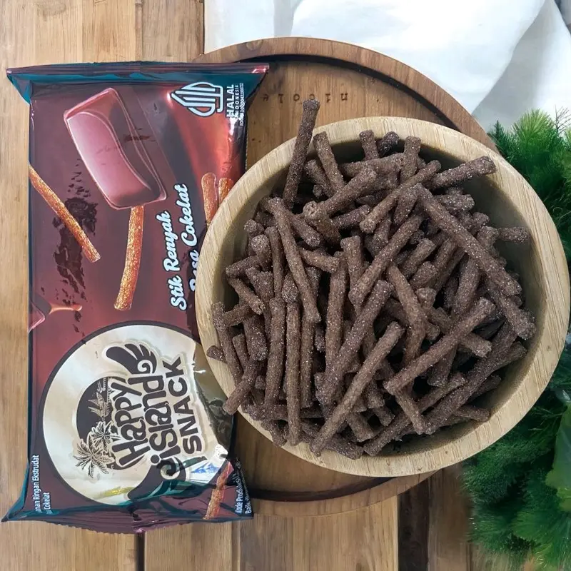Paket Mini Mix Komplit Happy Island Snacks isi 15pcs, Cemilan Chryspy dan Nikmat Rumput Food Makanan 2