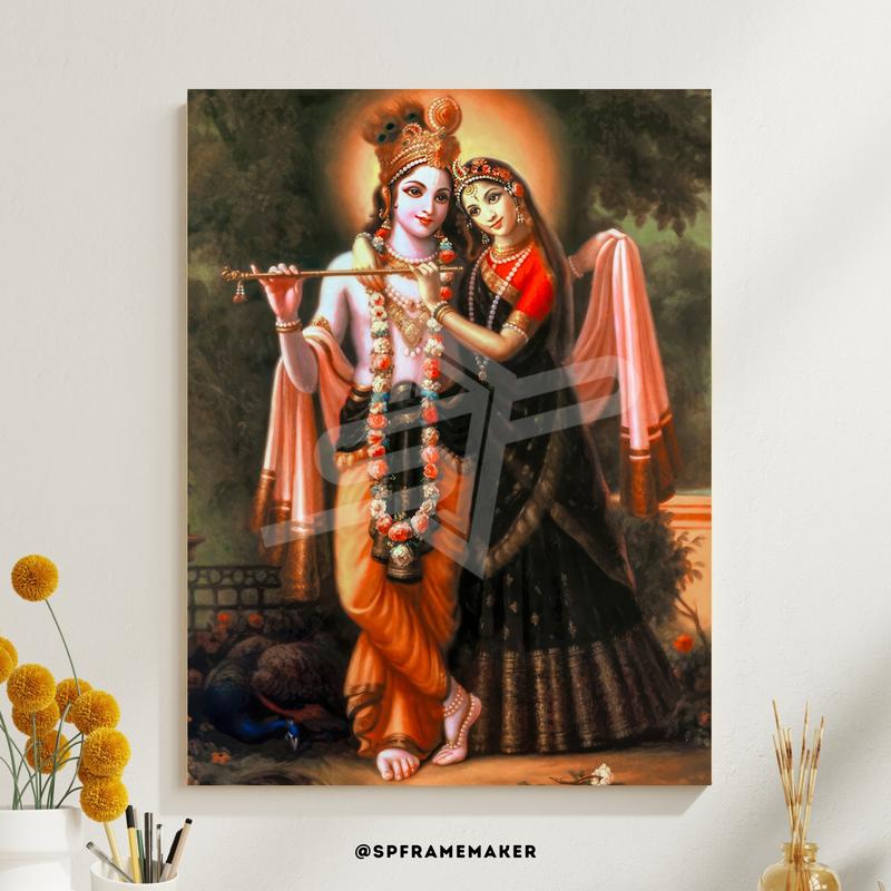 Radha-Krishna poster printed home decor wall decoration arts - TikTok ...