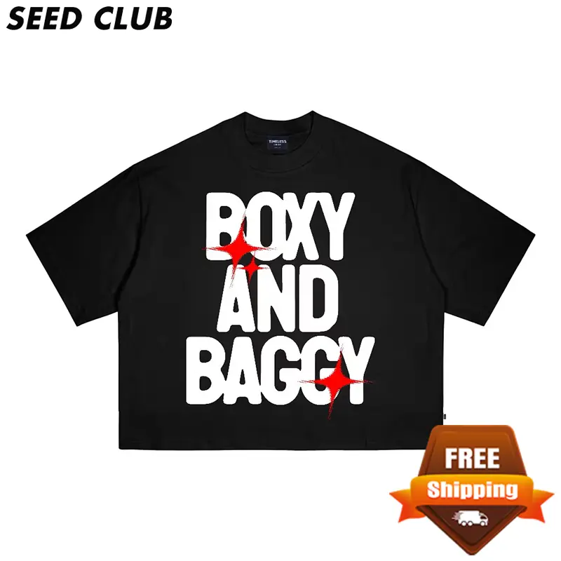 T-Shirt | Boxy Fit | Boxy And Baggy | Black| Timeless Circle Unisex Baju I Bisa bayar ditempat (COD) I 100% COTTON 0