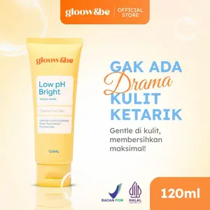 READY STOCK Gloow&be Glass Skin Sunscreen SPF40 PA+++ Hybrid Sunscreen All Skin Type and FACIAL WASH