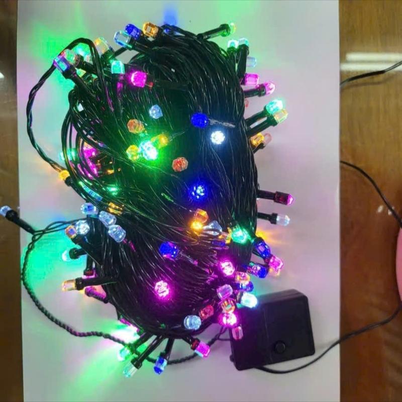   Độc quyền Huỳnh Toàn  Bộ Dèn Nháy 40m Dây Đèn LED Trang Trí Nhiều Màu Đèn LED Trang Trí Noel Tết Cây Dài 40m Phù Hợp Cho Nhiều Mục Đích Trang Trí 