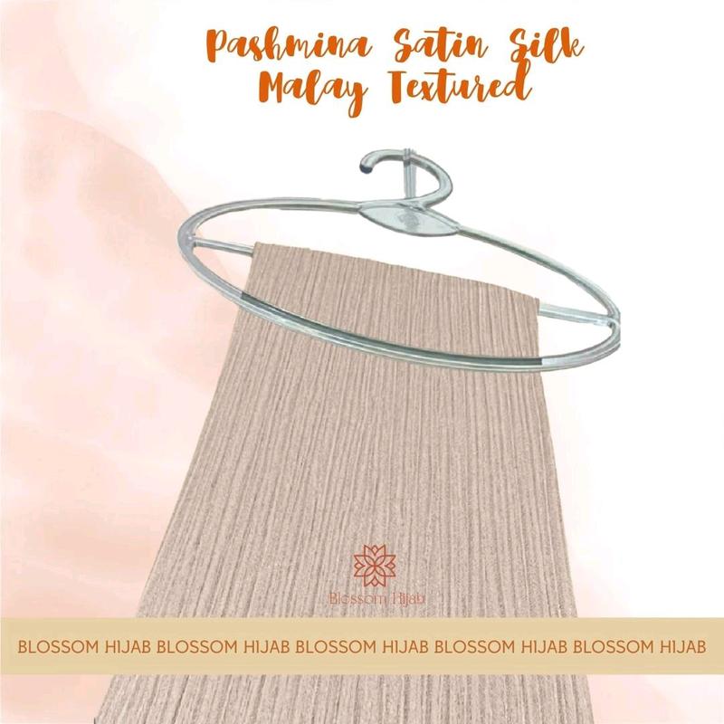 BLOSSOM HIJAB PASHMINA SATIN SILK MALAY TEXTURED 3