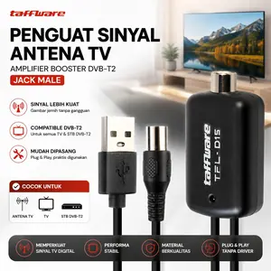 Taffware Penguat Sinyal Antena TV Digital Amplifier Signal Booster DVB-T2 - TFL-D15