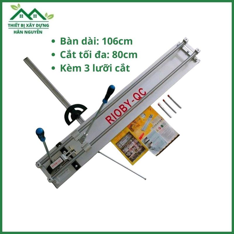 Bàn cắt gạch Ryobi QC 800 bàn dài 106cm dùng cắt gạch 80cm máy cắt gạch đẩy tay