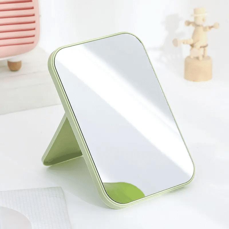 CERMIN LIPAT PERSEGI PORTABLE / STANDING BEAUTY MIRROR KACA DUDUK UNTUK RIAS MAKEUP WAJAH 5