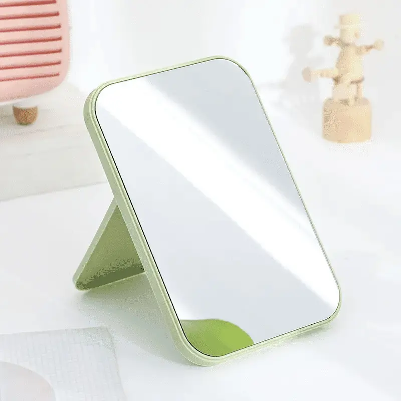 CERMIN LIPAT PERSEGI PORTABLE / STANDING BEAUTY MIRROR KACA DUDUK UNTUK RIAS MAKEUP WAJAH 5
