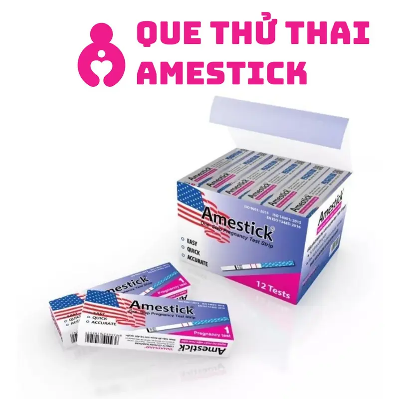 Que Thử Thai Amestick Test Thử Thai Phát Hiện Nhanh, Đơn Giản, Chính Xác 0