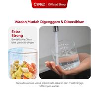 Gambar Cypruz Tempat Penyimpanan Makanan Wadah Kaca Baby Food Jar 120ml 3 Pcs dari Cypruz Kitchenware Kota Administrasi Jakarta Utara 4 Tokopedia