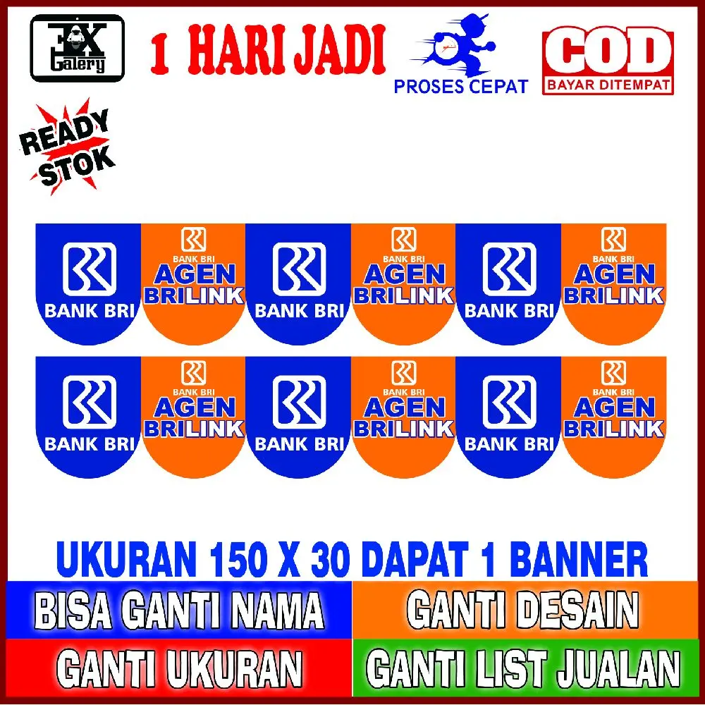 TERBARU renda brilink , spanduk renda brink tarik tunai untuk booth / teras / kualitas terbaik dan termurah