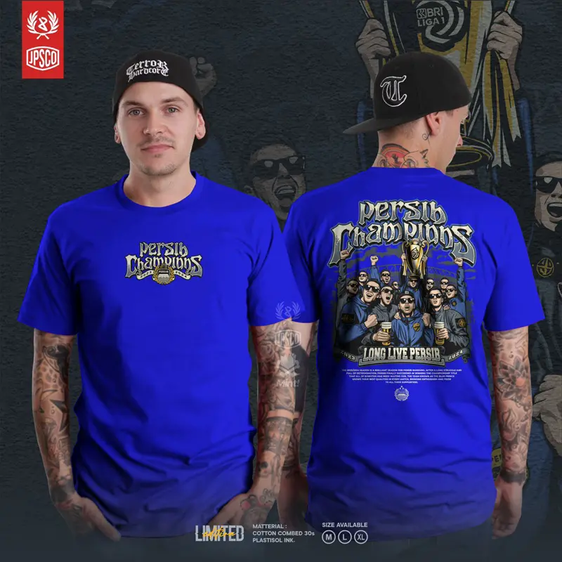 BAJU PERSIB CHAMPION KAOS PERSIB BANDUNG JUARA 1