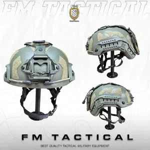 Helm Tactical Hijau Custom scorpio tali putar Lvl 3A