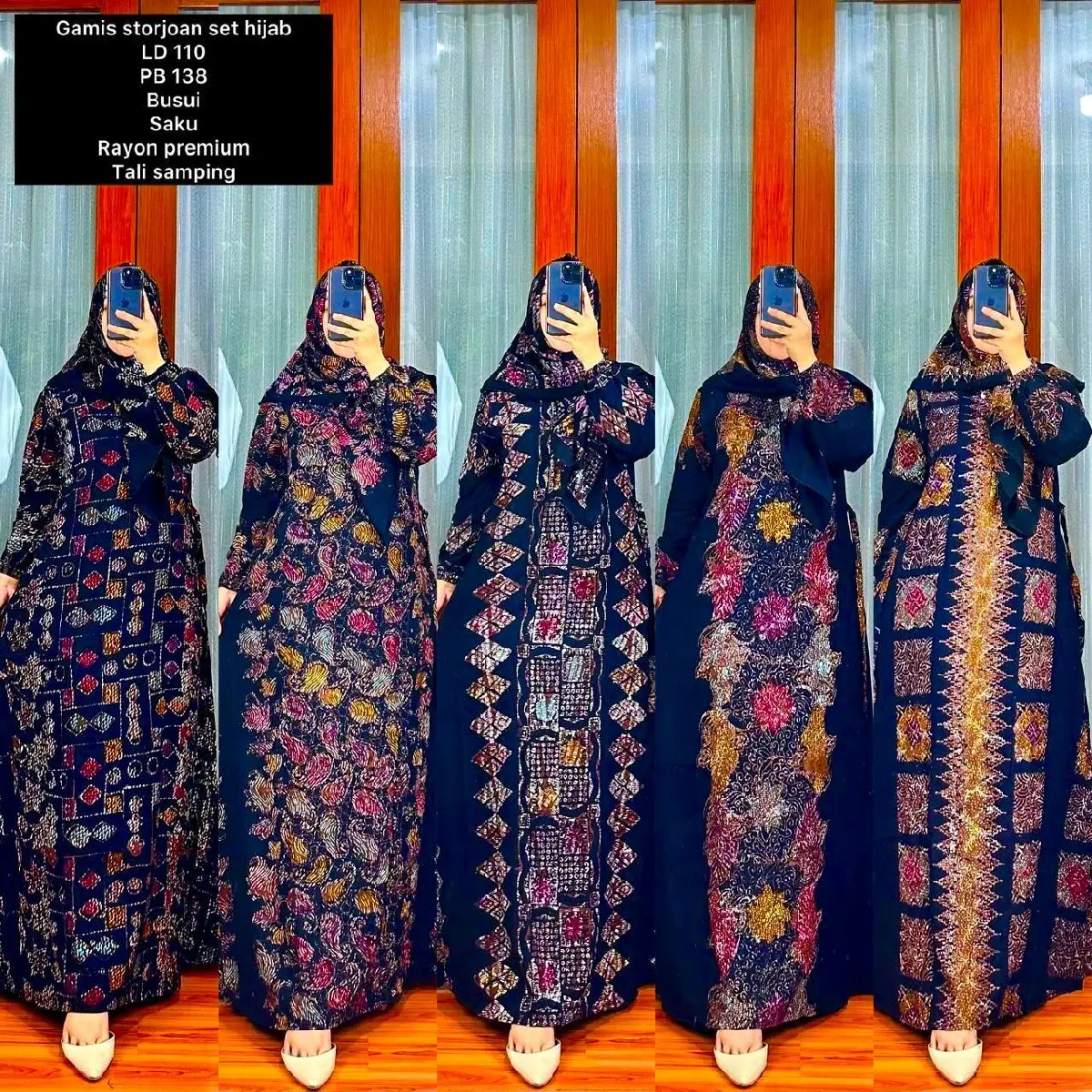 gamis wanita batik storjoan modern terbaru