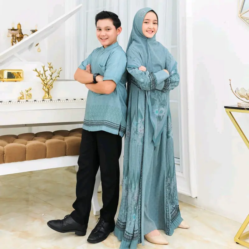 (khusus gamis anak) Gamis couple ibu anak 2025 khalisa syari by AC original 6