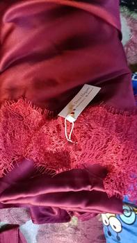 Product Review of SET OUTER FUJI dress lebaran/ kodangan pesta termurahhh baju kondangan kekinian baju one set outer set brukat mewah wanita baju bridesmaid wanita Muslim Panjang Gamis Setelan from i**🐣 1