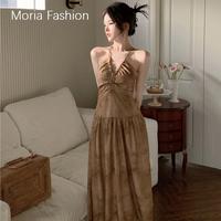 Gambar Moria QZ168 Sexy Backless Long Dress Casual Kasual / Korean Style Pakaian Woman Summer Beach Daisy Dress Motif Bunga Party Dress Vintage Wanita Tanktop Dress Panjang / Fashion Perempuan Fesyen Liburan Pantai Beach Gaun Floral Dress Tali Dress Fit and Fla - M dari Moriafashion Kab. Tangerang 3 Tokopedia