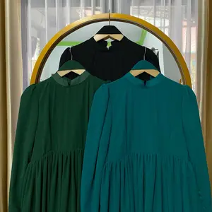 ZENNA SET HIJAB - Ceruty Armany Babydoll Premium | Dress Lebaran | Dress formal | Dress mewah